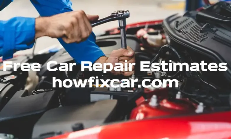 Free Car Repair Esitmates